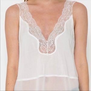 Esley Tops - White Lace Cami Top Esley Tops - White Lace Cami Top